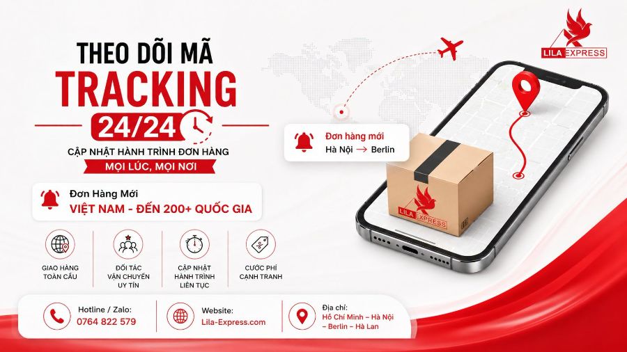 Theo Dõi Đơn Hàng Quốc Tế & Giao Nhận Minh Bạch | LILA EXPRESS
