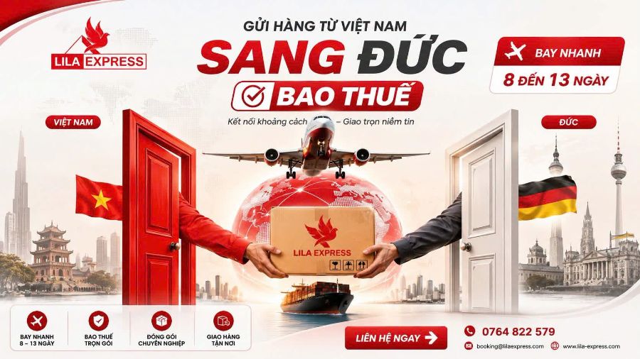 Gửi Hàng Đi Đức Bao Thuế Uy Tín, Tiết Kiệm Lila Express